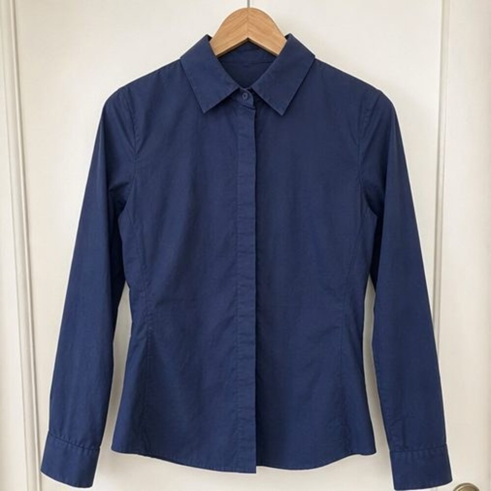 Teal Button Blouse